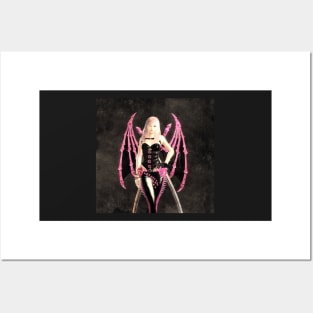 Pink batgirl Posters and Art